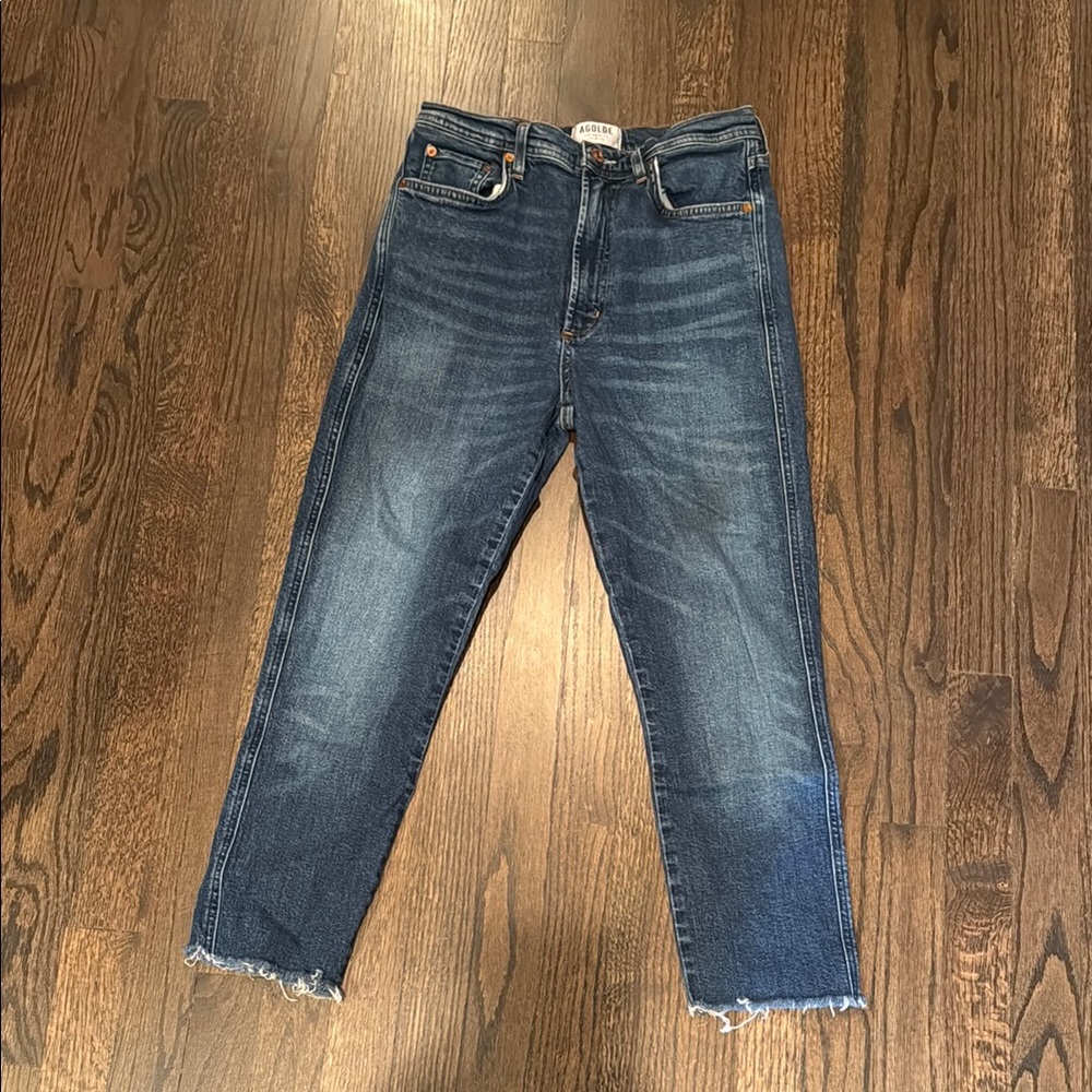 AGOLDE Crop Jeans - Dark Blue